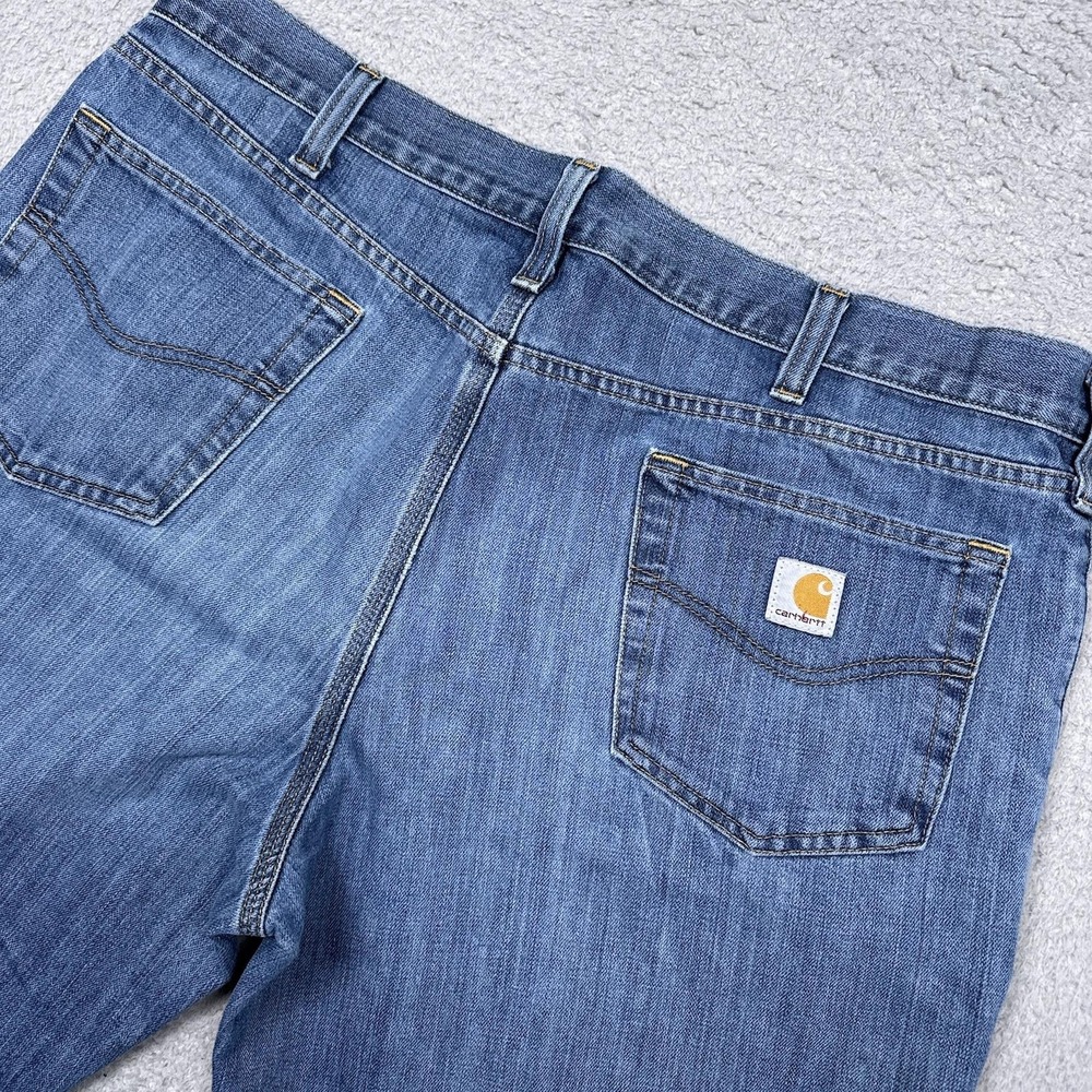 Carhartt Jeans Mens 40x32 Blue Relaxed Fit Straight Leg Denim Medium Wash Casual
